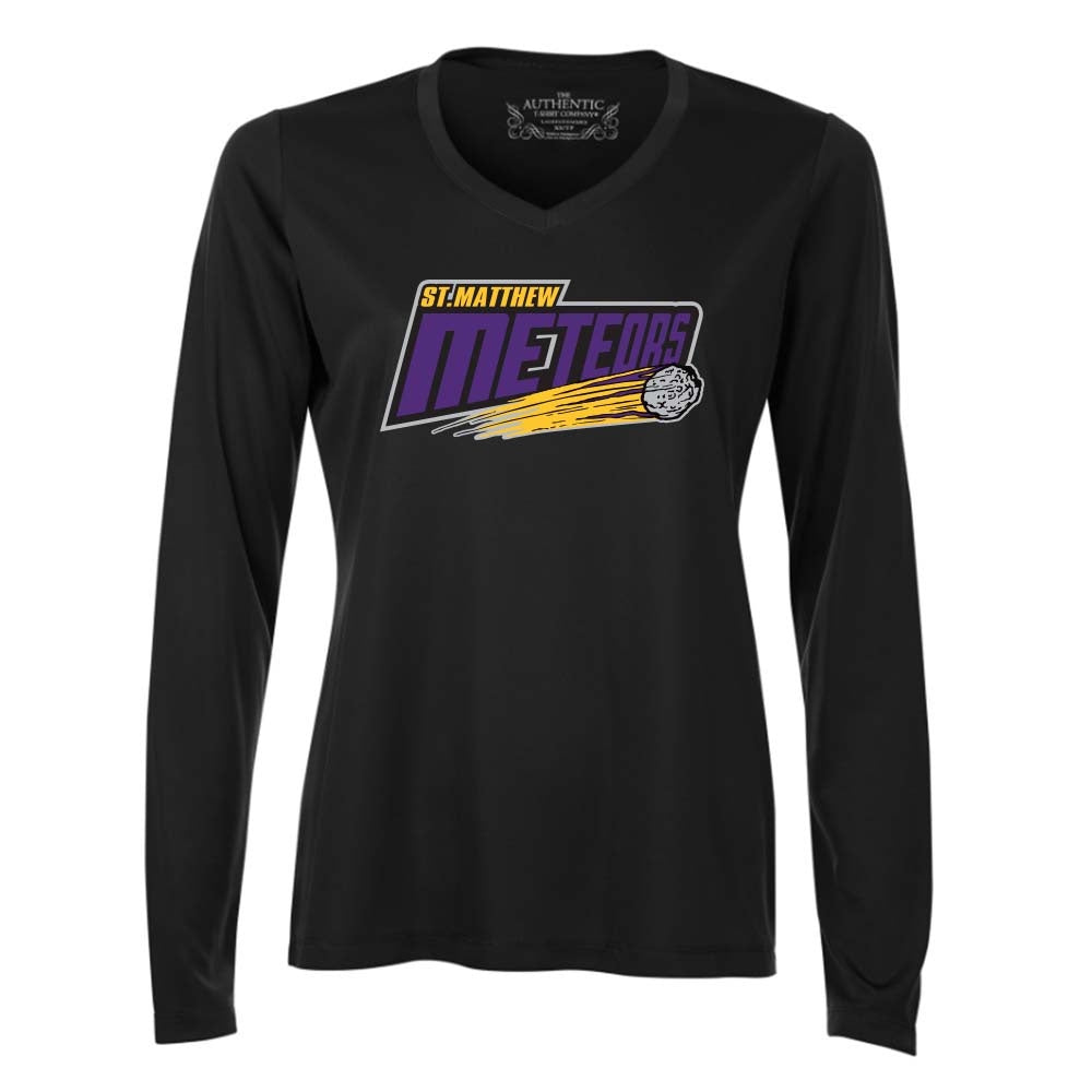 St Matthew Ladies' Pro Team Long Sleeve V-Neck