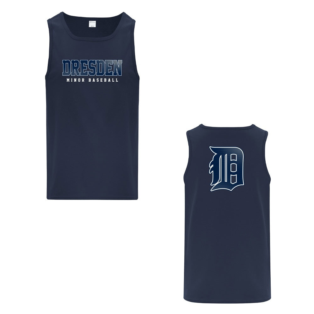 Dresden Minor Baseball Adult Cotton Tank Top