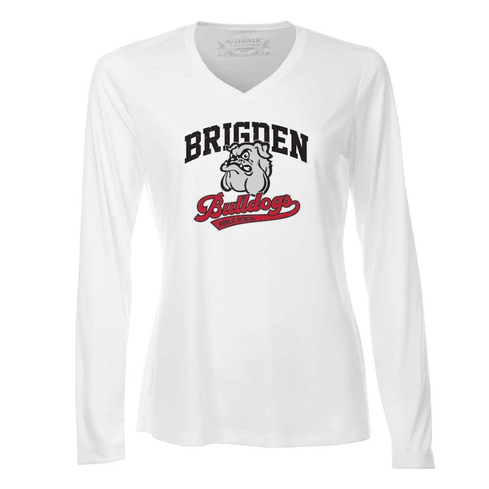 Brigden Ladies' Pro Team Long Sleeve V-Neck