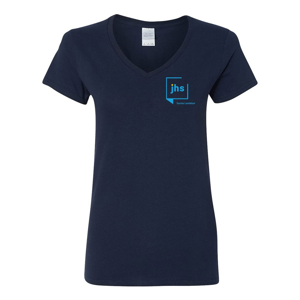 John Howard Society Ladies' Heavy Cotton™ V-Neck T-Shirt