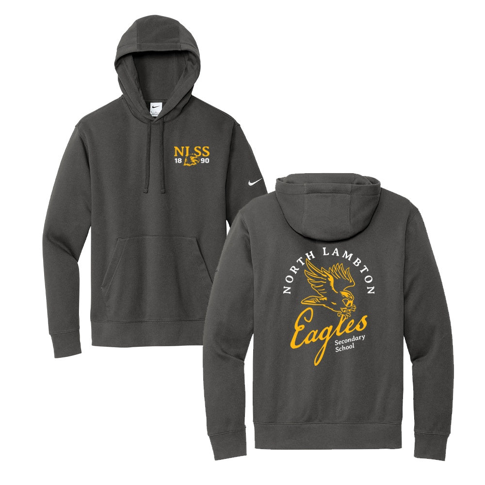 North Lambton Adult Nike Club Fleece Sleeve Swoosh Pullover Hoodie