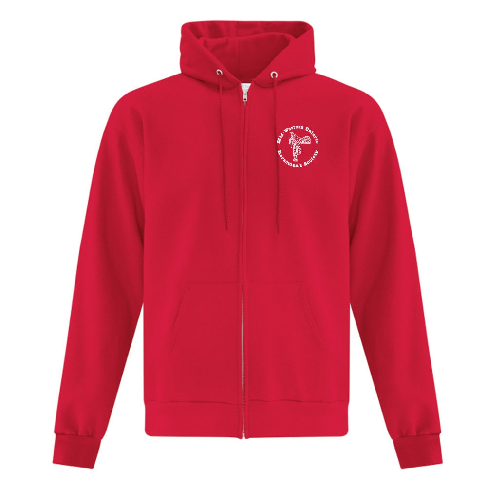 MWHS Adult Fleece Full Zip Hooded Sweatshirt