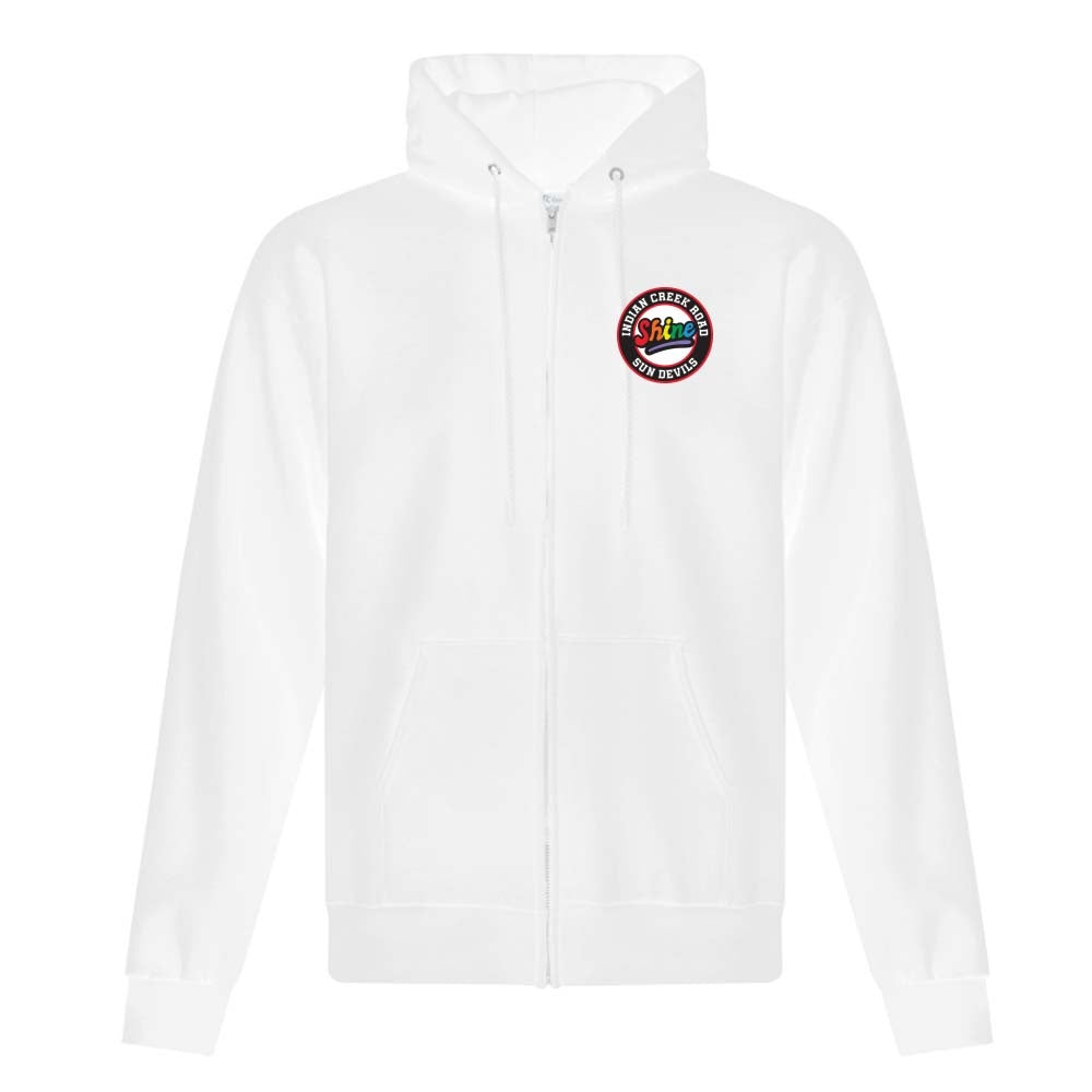 Indian Creek Road Adult Fleece Full Zip Hooded Sweatshirt