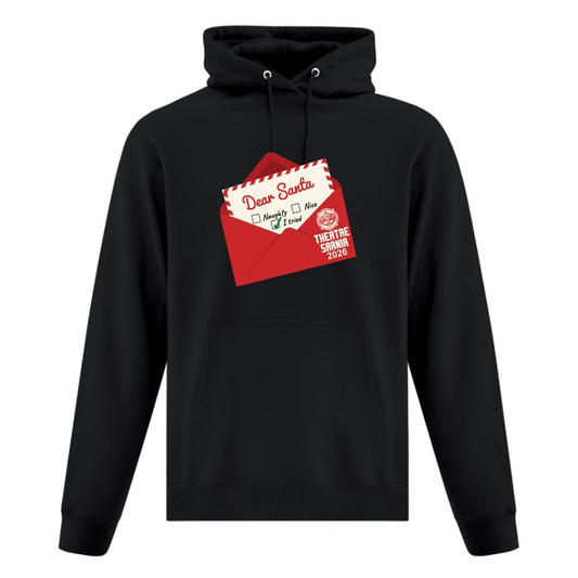 Dear Santa Adult Fleece Hooded Sweatshirt