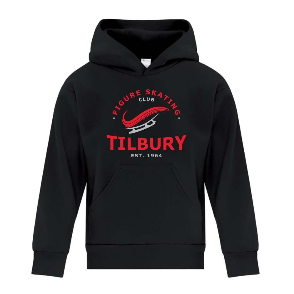 Tilbury Figure Skating Youth Fleece Hooded Sweatshirt (Alt. Logo)