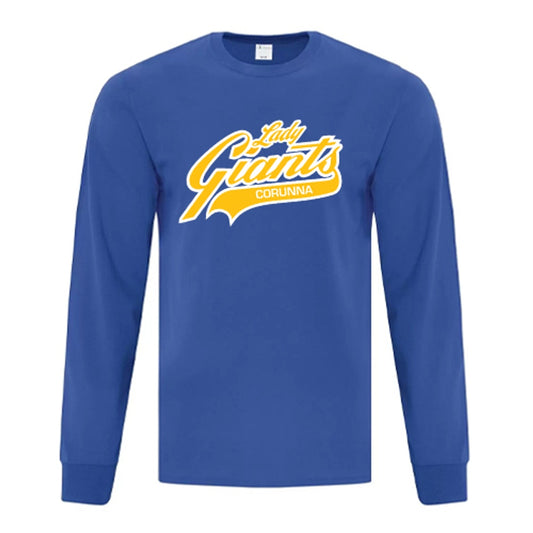 Corunna Lady Giants Youth Everyday Cotton Long Sleeve T-Shirt