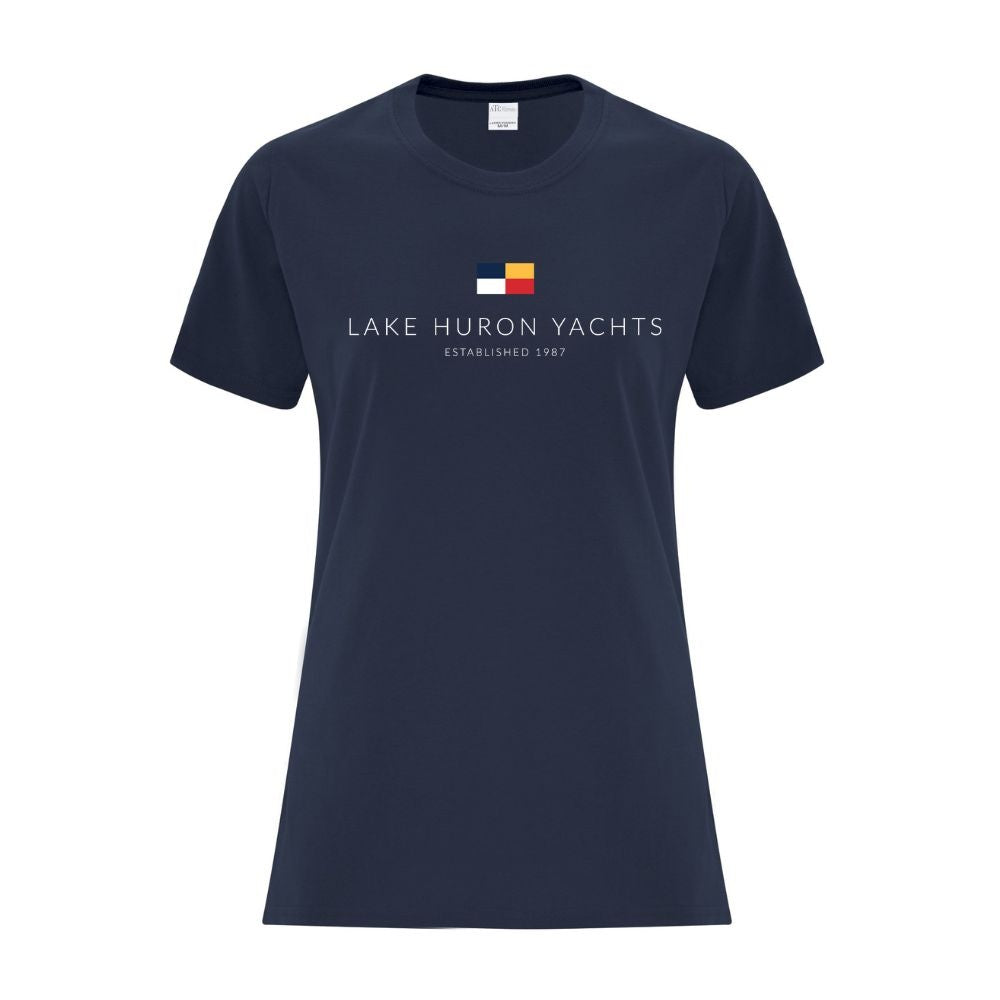 Lake Huron Yachts Ladies' Cotton T-Shirt