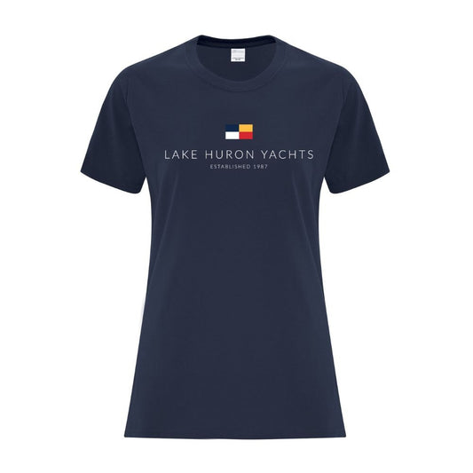 Lake Huron Yachts Ladies' Cotton T-Shirt