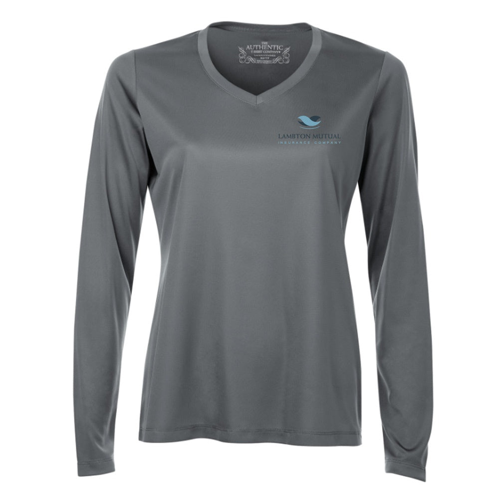 Lambton Mutual Insurance Ladies' Pro Team Long Sleeve V-Neck