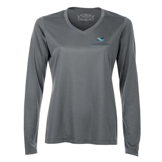 Lambton Mutual Insurance Ladies' Pro Team Long Sleeve V-Neck