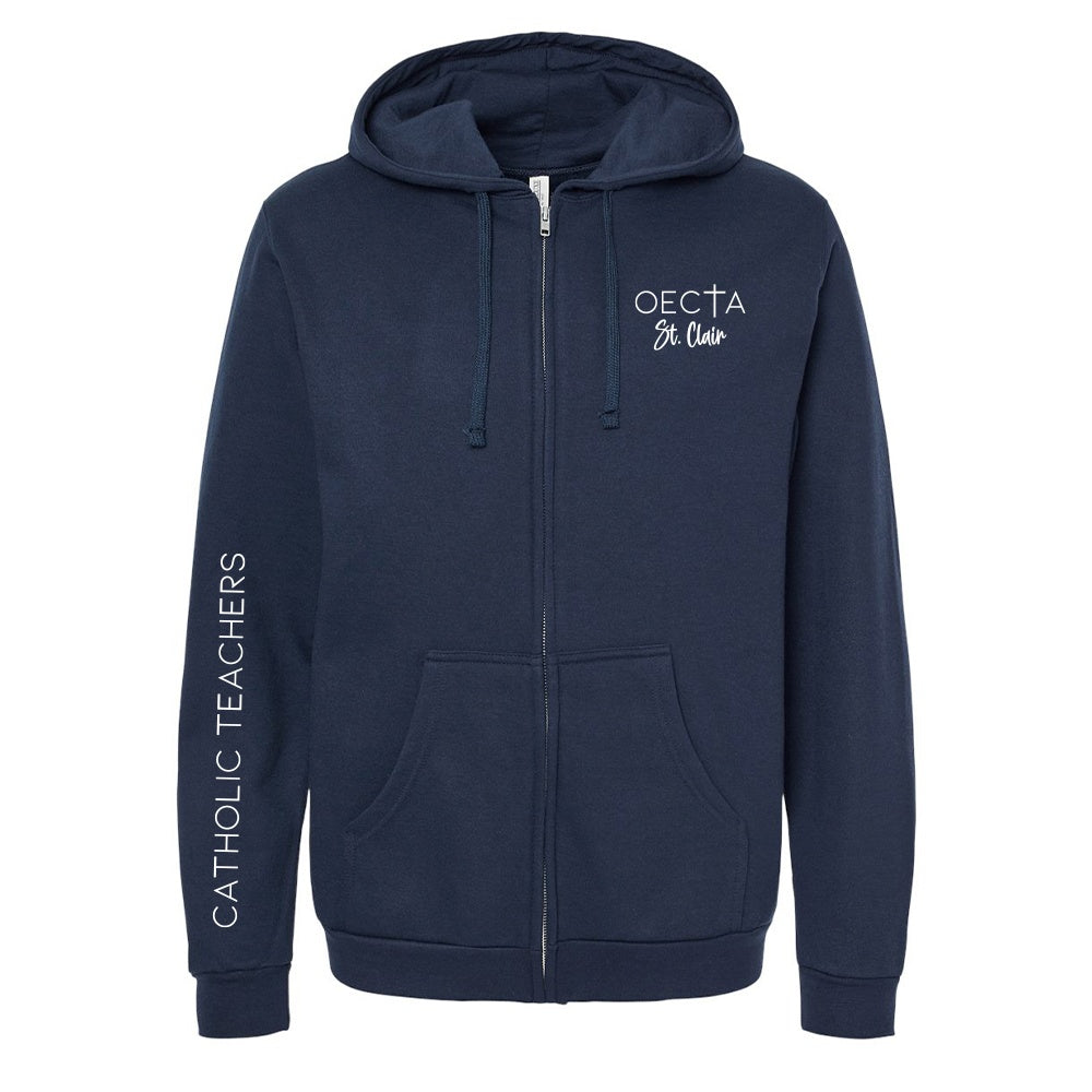 OECTA St. Clair Adult Zipper Fleece Hoodie