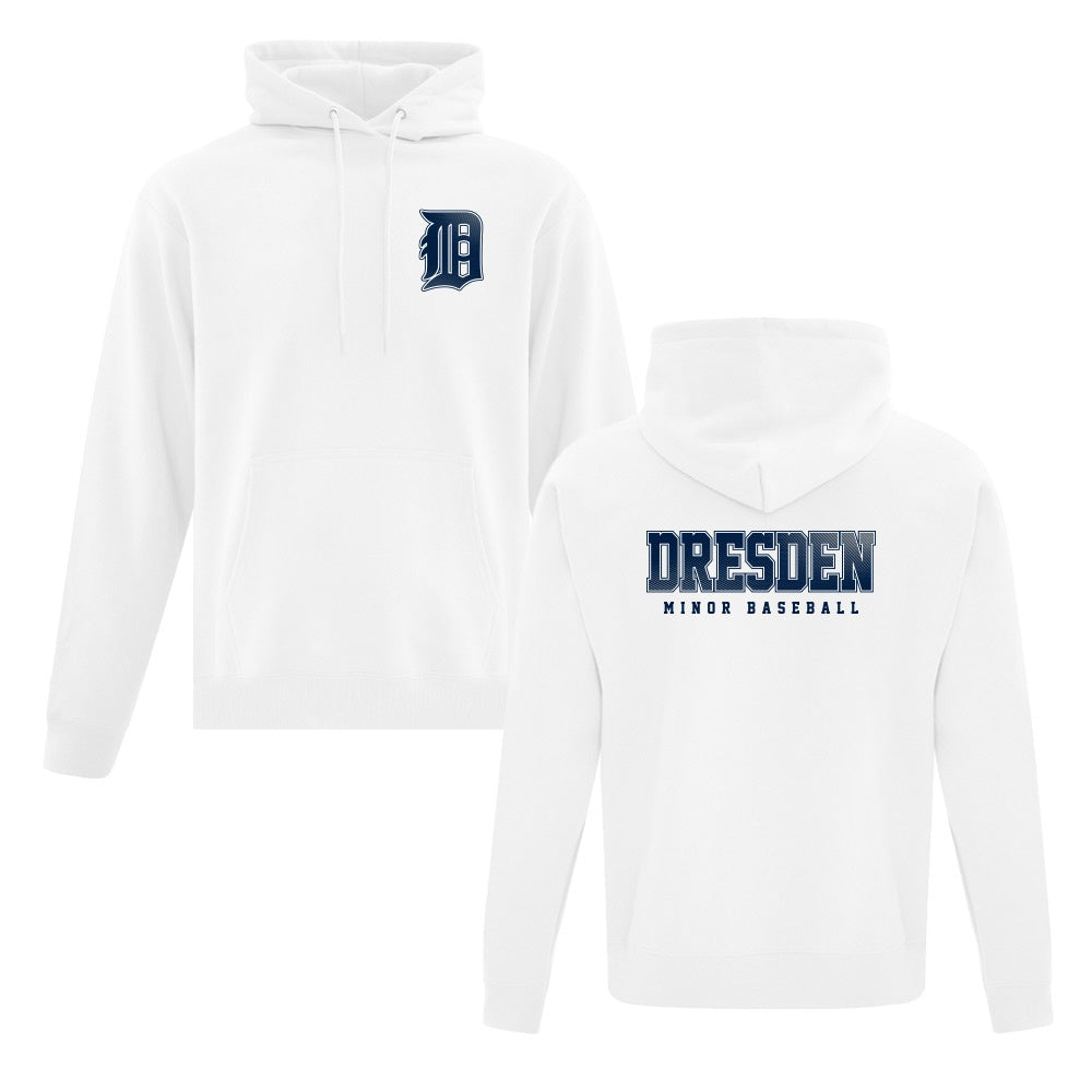 Dresden Minor Baseball Adult Fleece Hooded Sweatshirt