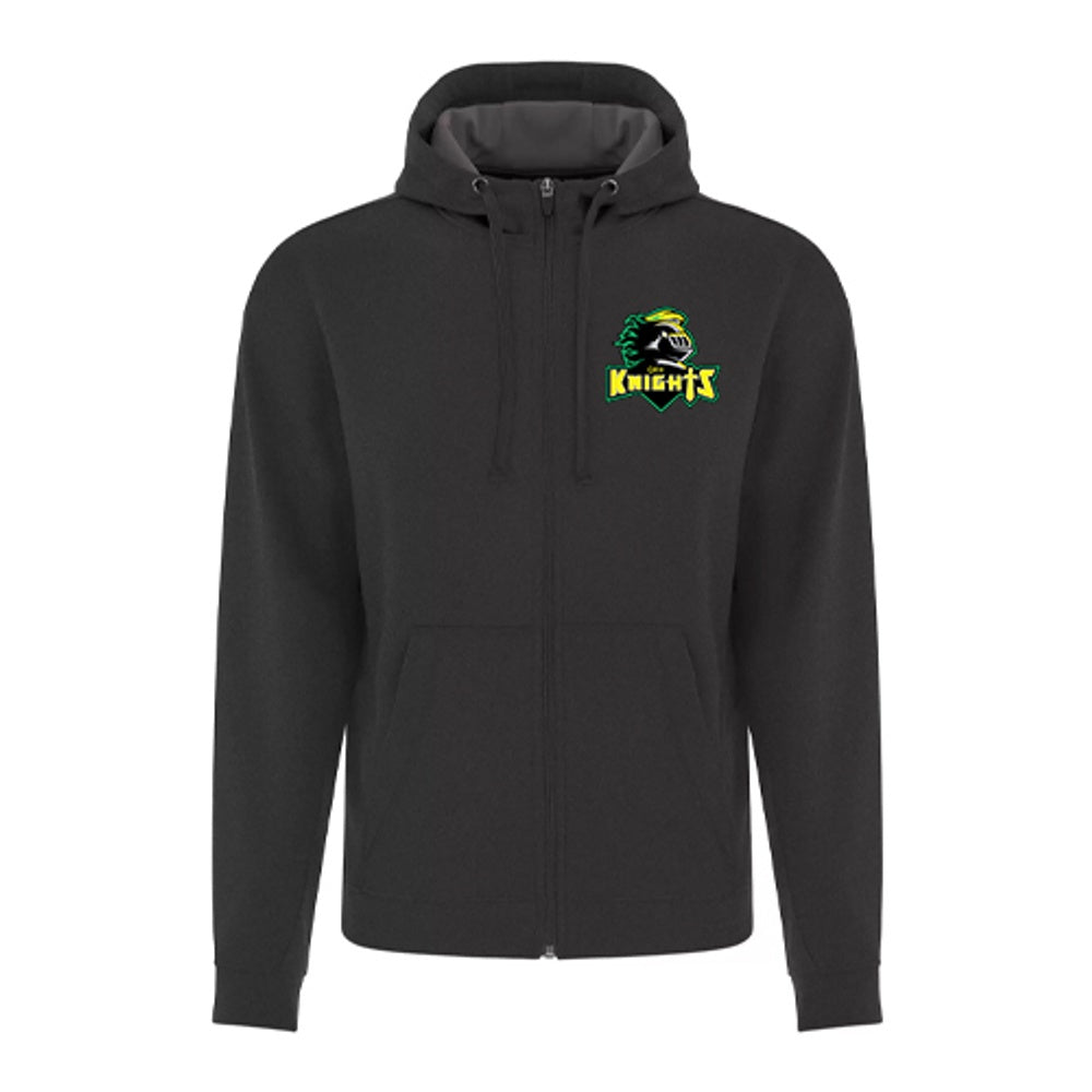 Queen Elizabeth II Sarnia Staff Adult Game Day Fleece Full Zip Hooded Sweatshirt