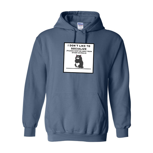 Anti-Social Cotton Hooded Sweatshirt