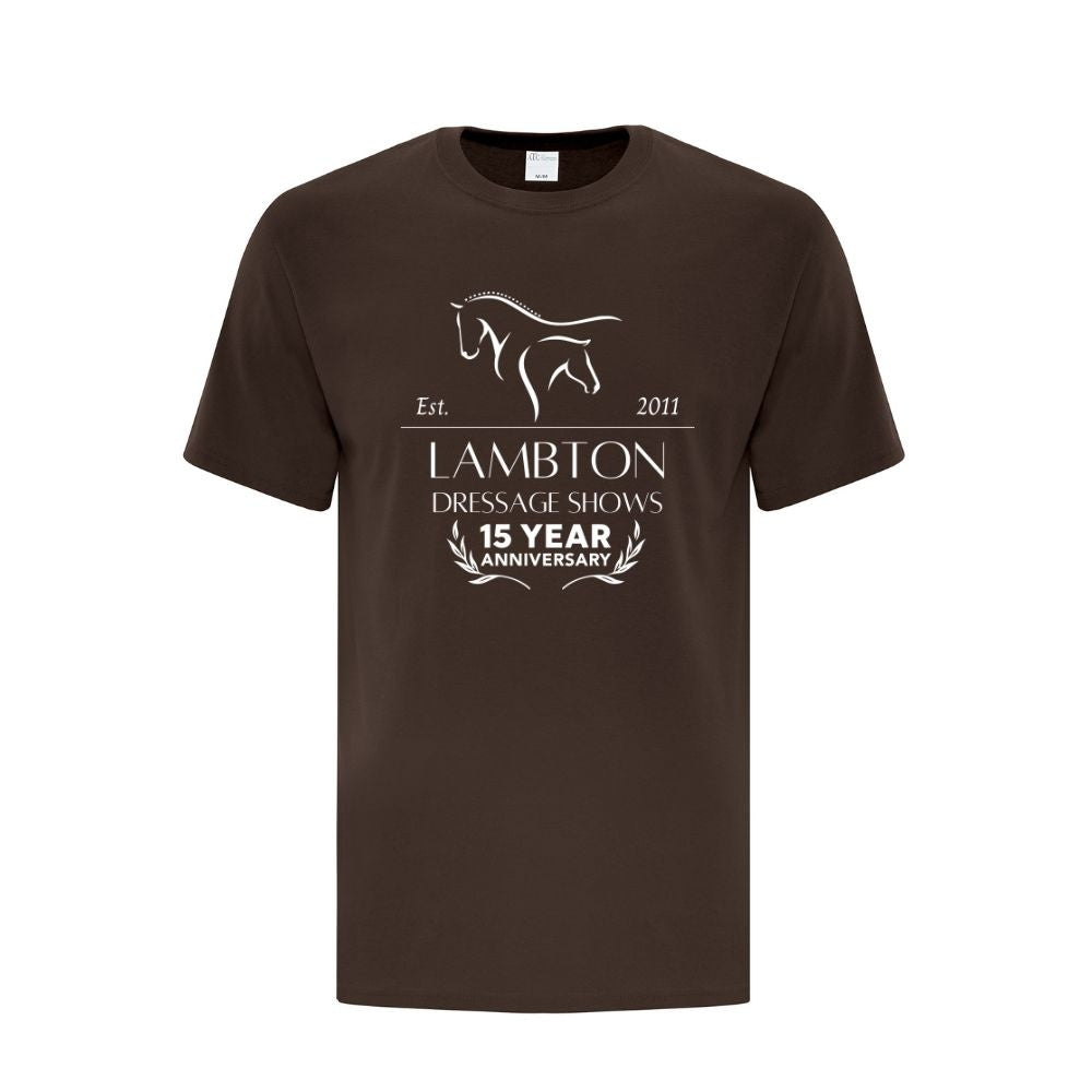 Lambton Dressage Shows Adult Cotton T-Shirt