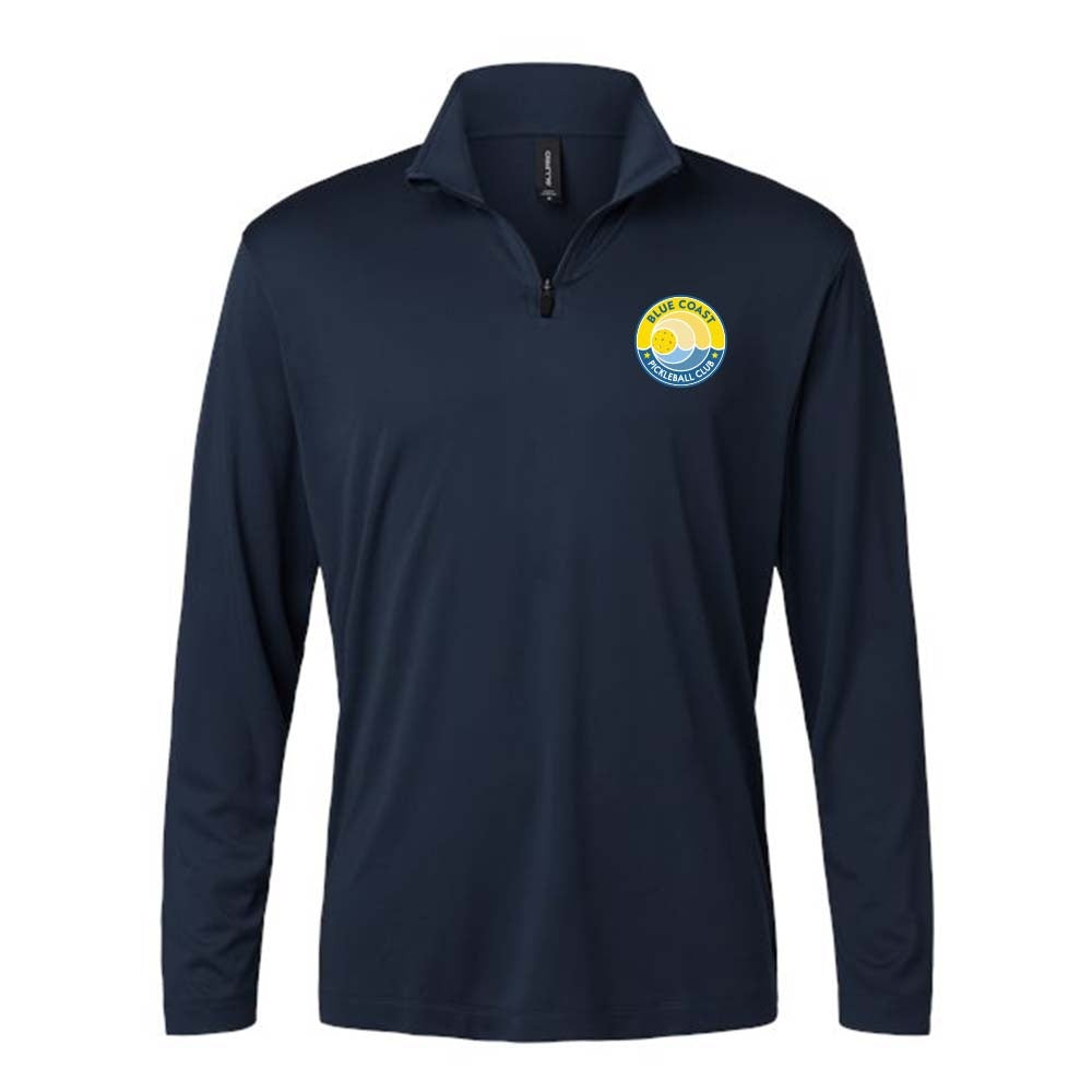Blue Coast Pickleball Men's Pro-Lock Performance Quarter-Zip Pullover