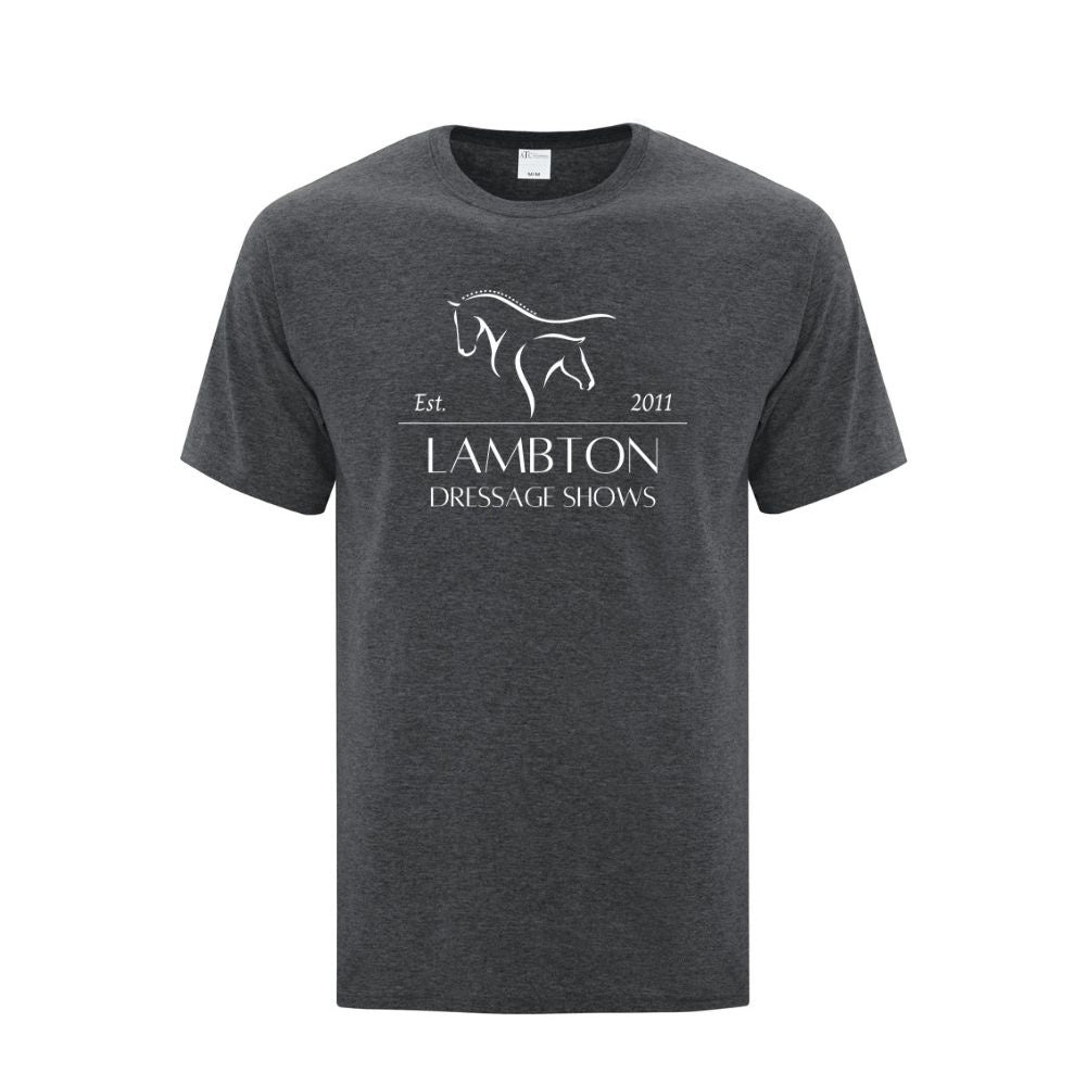 Lambton Dressage Shows Adult Cotton T-Shirt