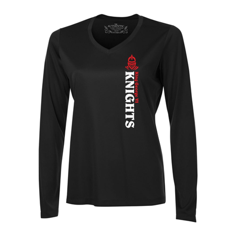 King George Ladies' Pro Team Long Sleeve V-Neck T-Shirt