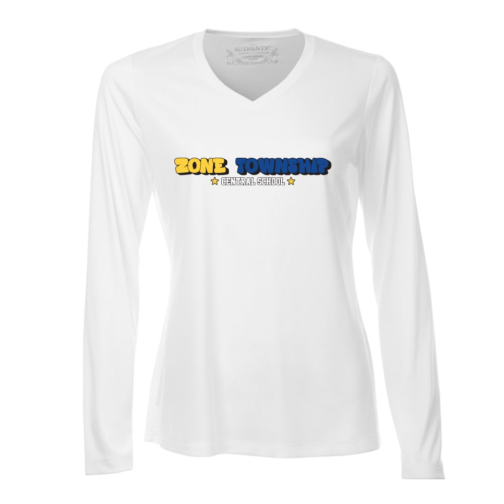 Zone Township Ladies' Pro Team Long Sleeve V-Neck T-Shirt