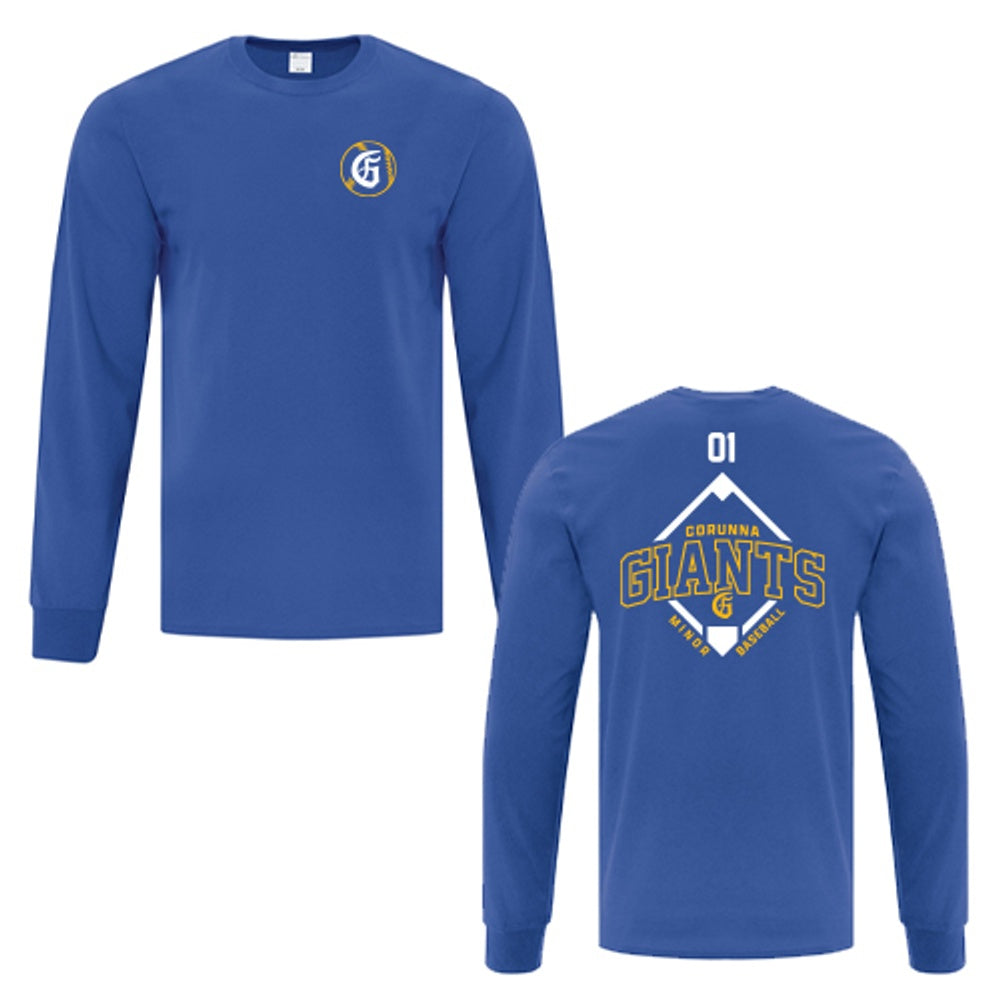 Corunna Giants Adult Cotton Long Sleeve