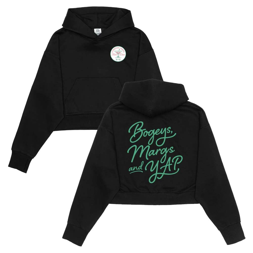 Lambton Ladies 9 & Dine Adult Cropped Shoulder Pullover Hoodie