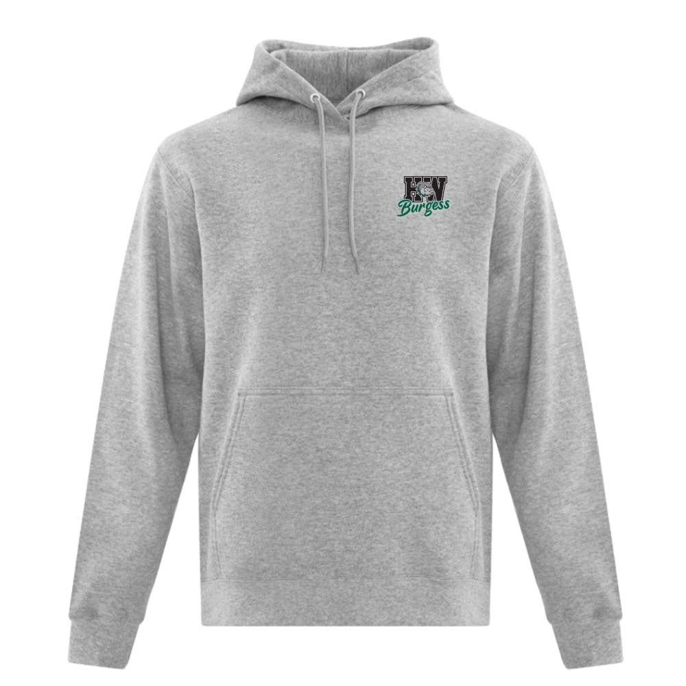 H.W. Burgess Adult Fleece Hooded Sweatshirt