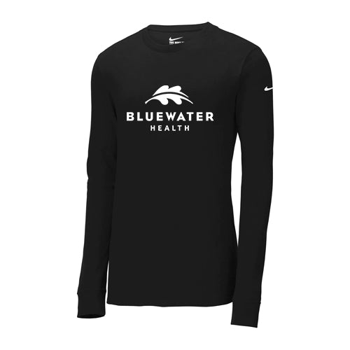 Bluewater Health Adult Nike Dri-Fit Cotton/Poly Long Sleeve Tee