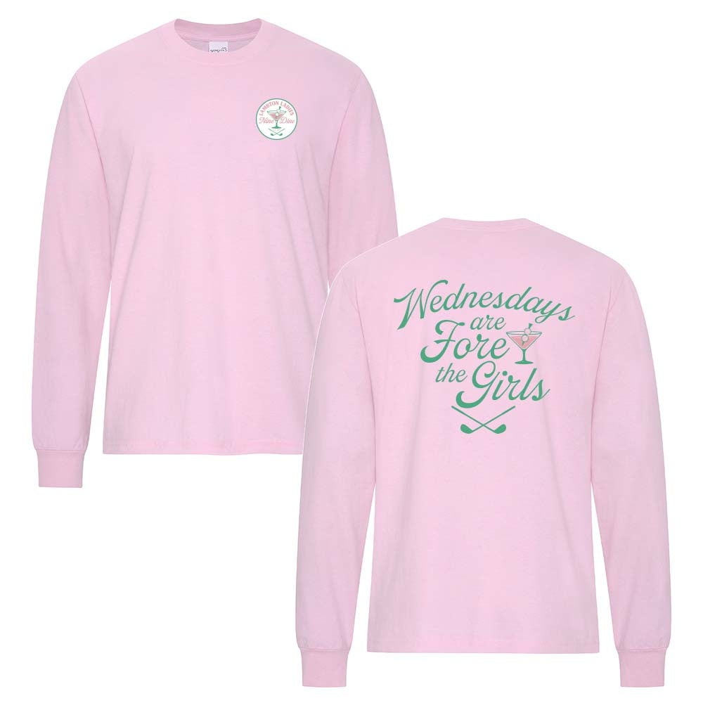 Lambton Ladies 9 & Dine Adult Garment-Dyed Heavyweight Long Sleeve