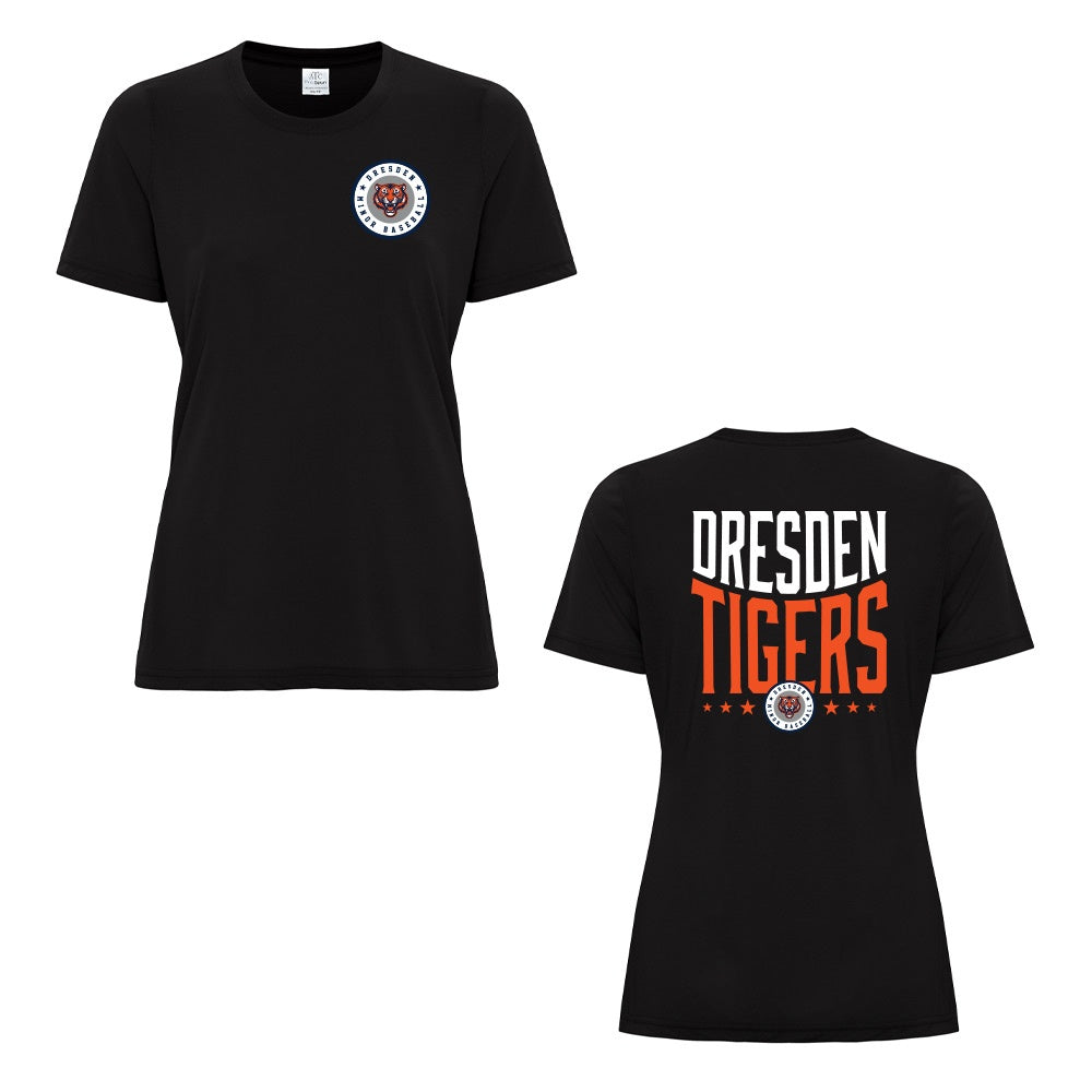 Dresden Minor Baseball Ladies Pro Spun T-Shirt