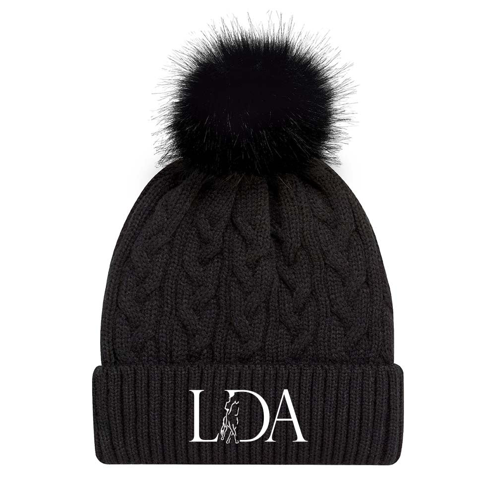 LDA Faux Fur Pom Pom Toque
