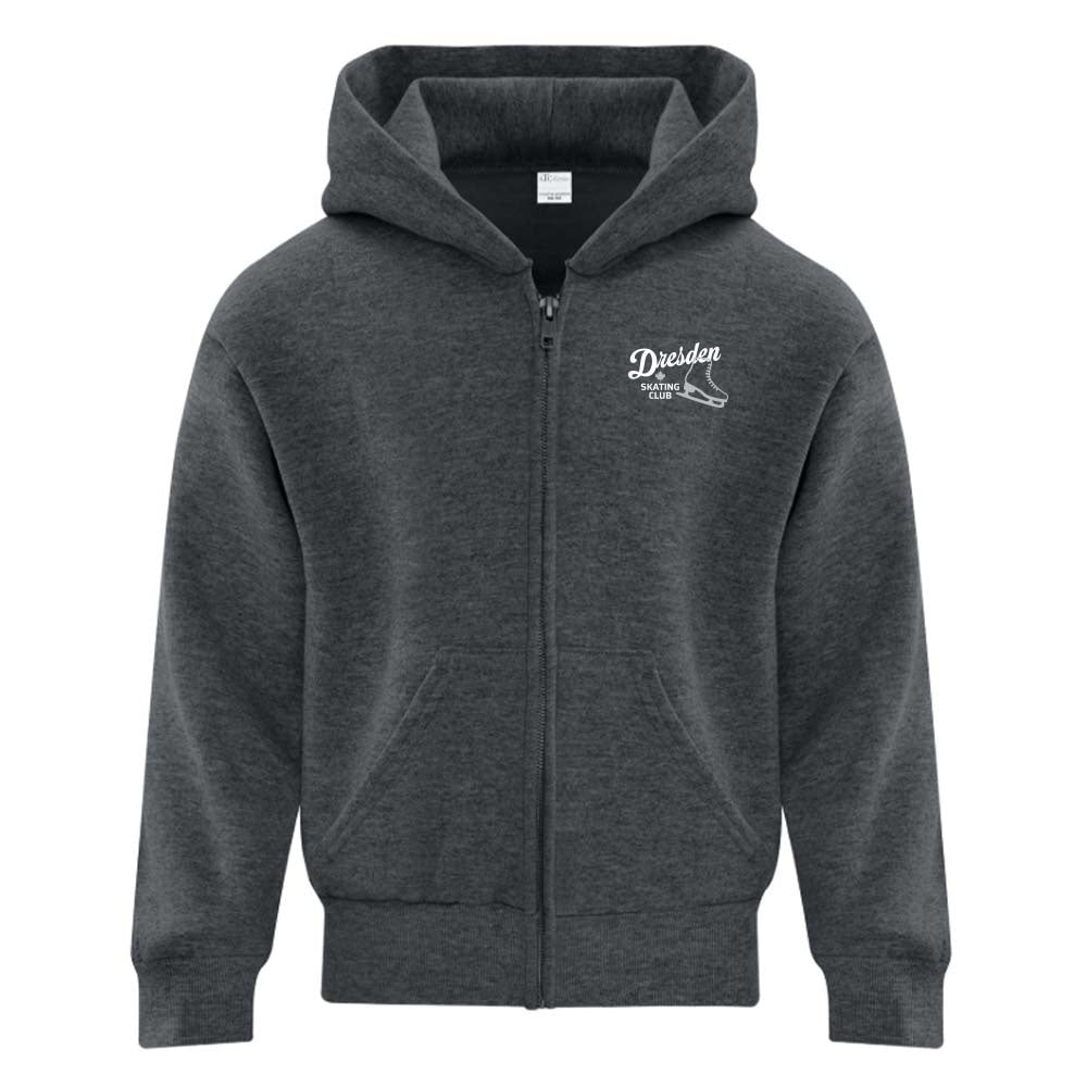 Dresden Skating Club Youth Fleece Full Zip Hooded Sweatshirt