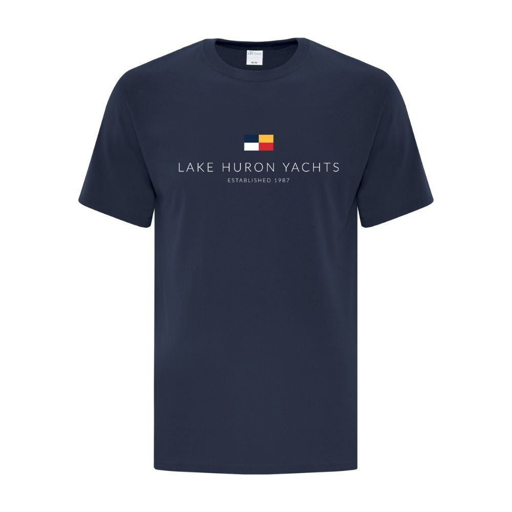 Lake Huron Yachts Adult Cotton T-Shirt