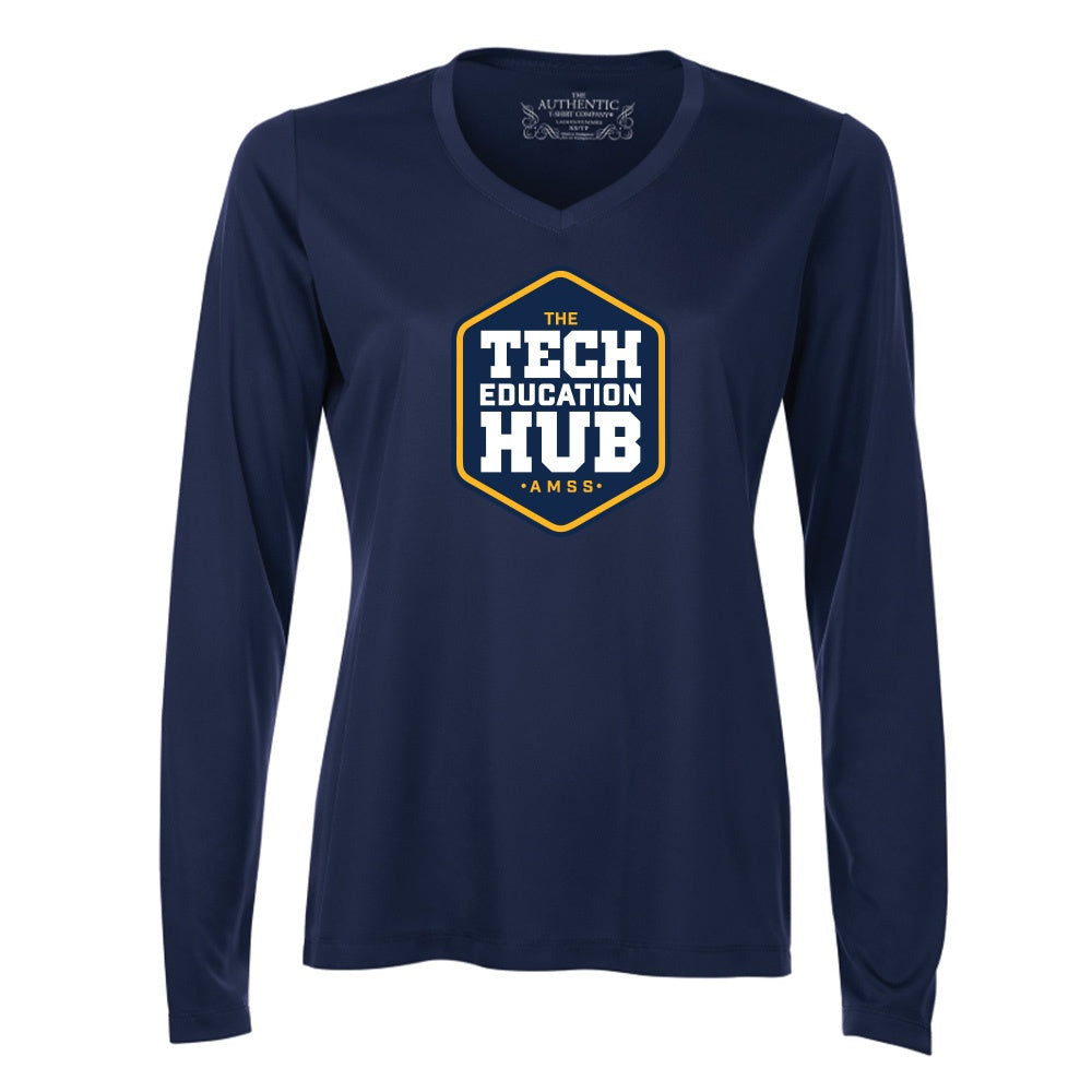 Technological Education Hub Ladies' Pro Team Long Sleeve V-Neck