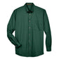 HARRITON MEN'S EASY BLEND LONG SLEEVE TWILL SHIRT WITH STAIN-RELEASE
