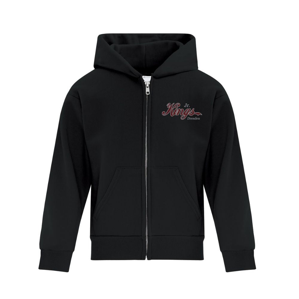 Dresden Minor Hockey Youth Fleece Full Zip Hooded Sweatshirt