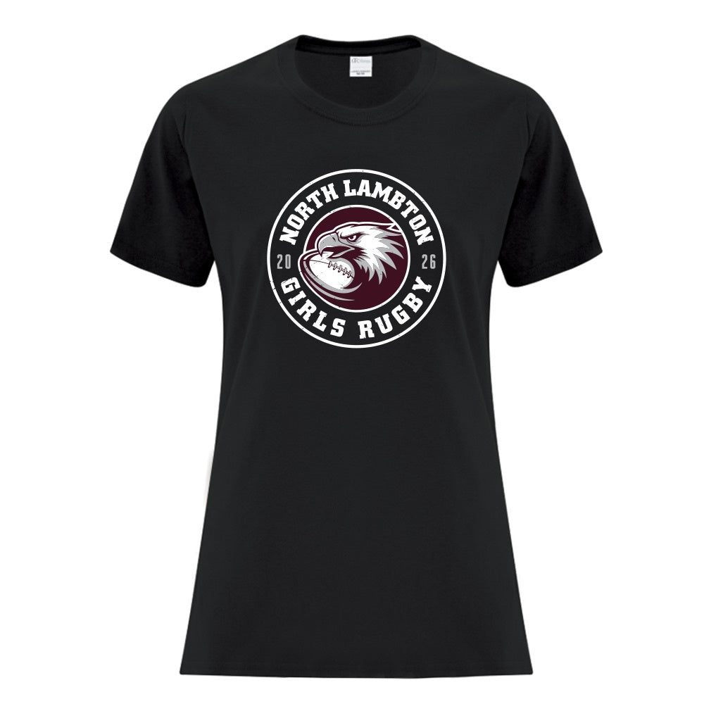NLSS Girls Rugby Ladies' Cotton T-Shirt