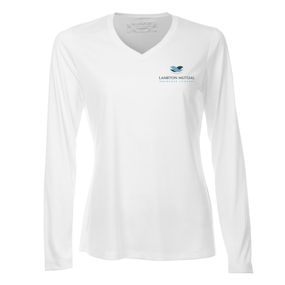 Lambton Mutual Insurance Ladies' Pro Team Long Sleeve V-Neck
