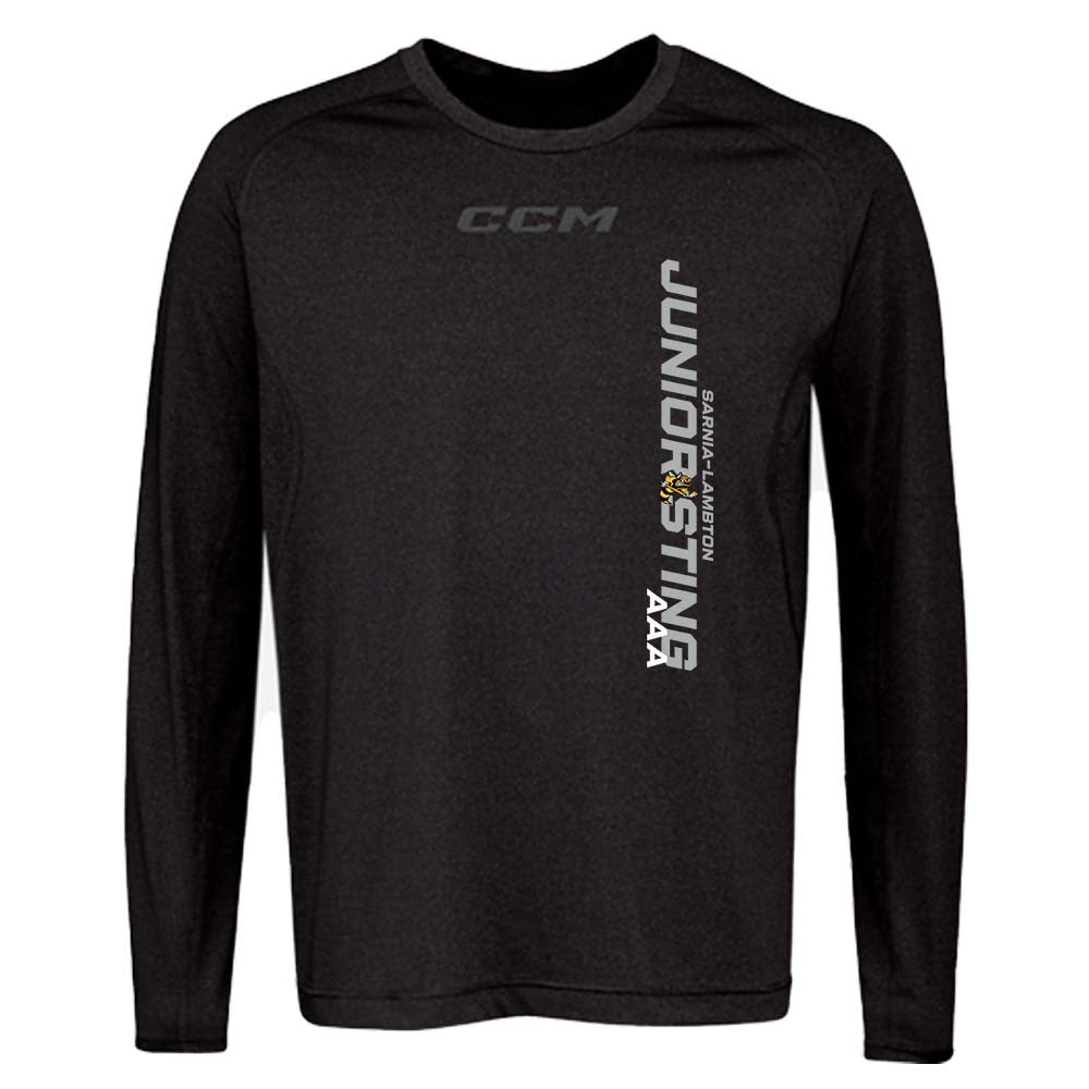 Lambton Jr Sting AAA Youth CCM Long Sleeve Training Tee