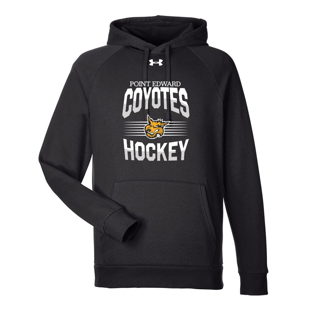 Point Edward Coyotes Adult Under Armour Rival Fleece Hooded Sweatshirt