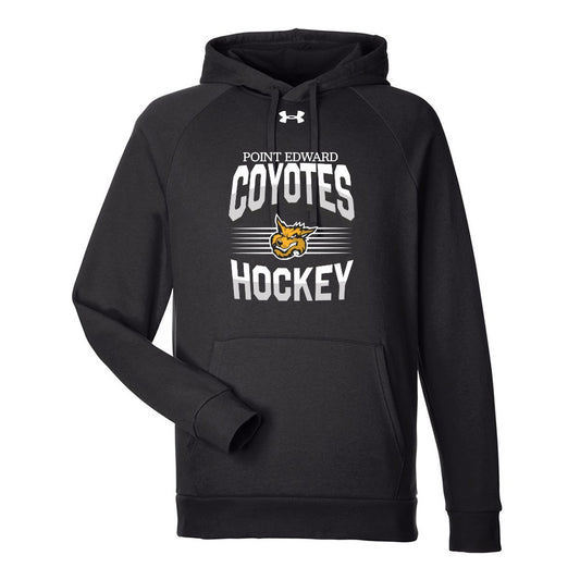 Point Edward Coyotes Adult Under Armour Rival Fleece Hooded Sweatshirt