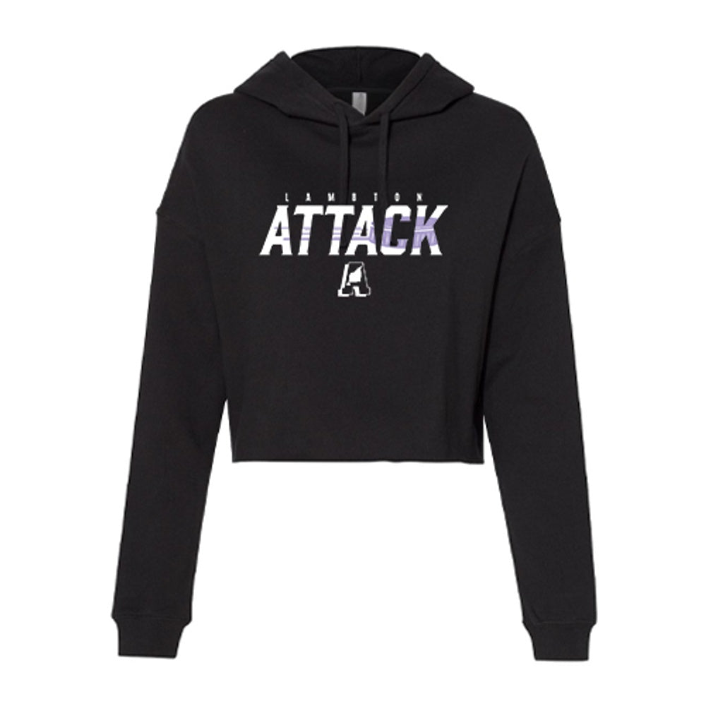 Lambton Attack Ladies' Lightweight Crop Hooded Sweatshirt