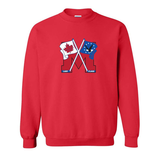 Mooretown Lady Flags Youth Heavy Blend Crewneck Sweatshirt