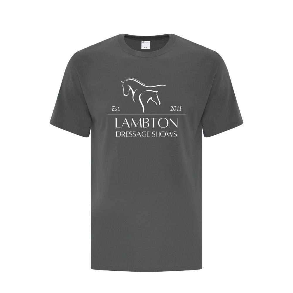 Lambton Dressage Shows Adult Cotton T-Shirt