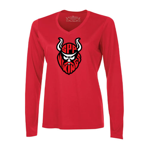 St Philip Ladies' Pro Team Long Sleeve V-Neck T-Shirt