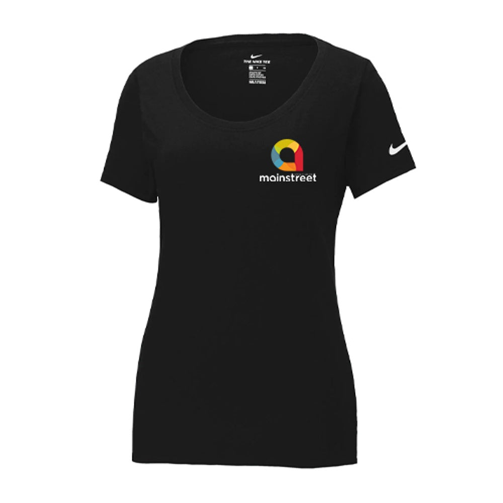 Ladies' Nike Dri-FIT Cotton/Poly Scoop Neck Tee