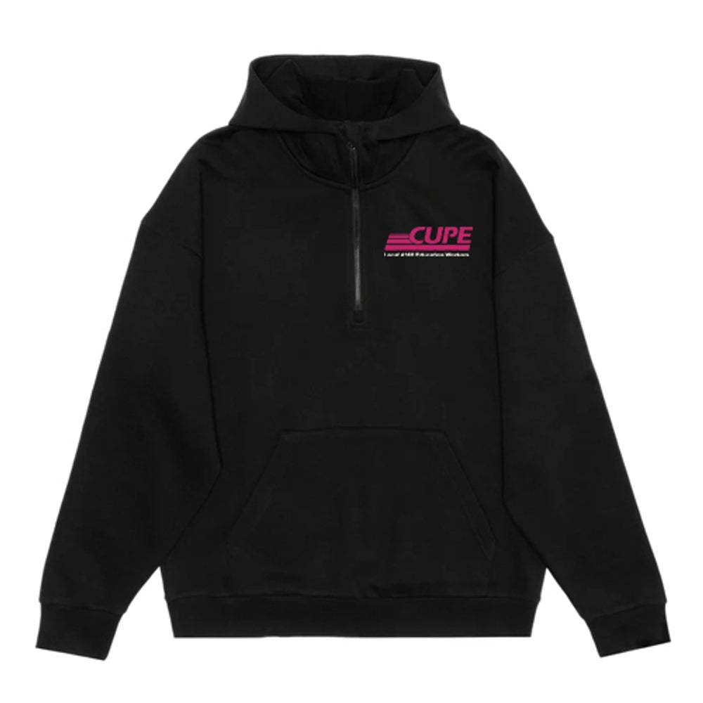 CUPE 4168 Adult Drop Shoulder 1/2  Zip Hoodie