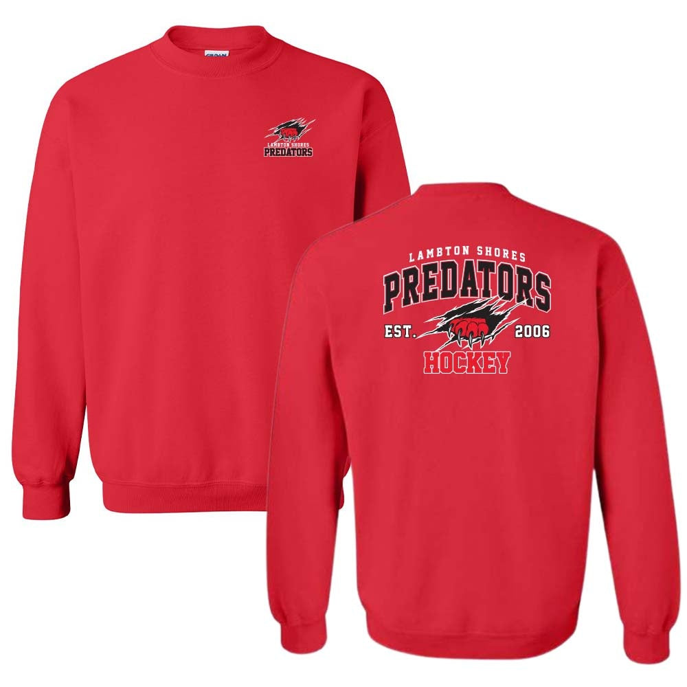 Lambton Shores Predators Youth Heavy Blend Crewneck Sweatshirt