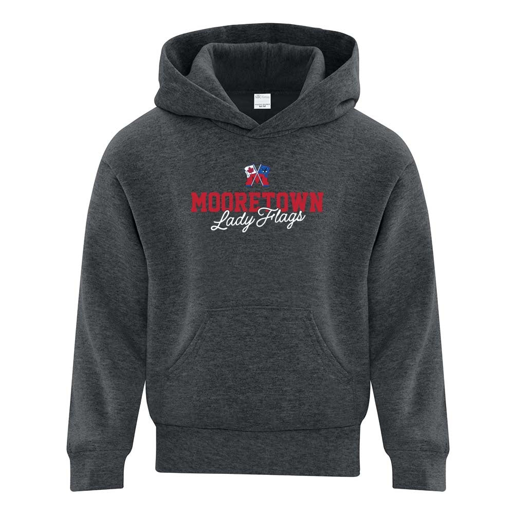Mooretown Lady Flags Youth Fleece Hooded Sweatshirt