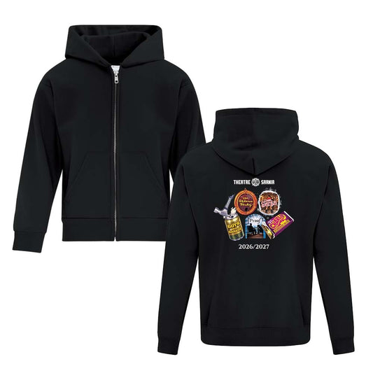 Theatre Sarnia Youth Fleece Full Zip Hooded Sweatshirt