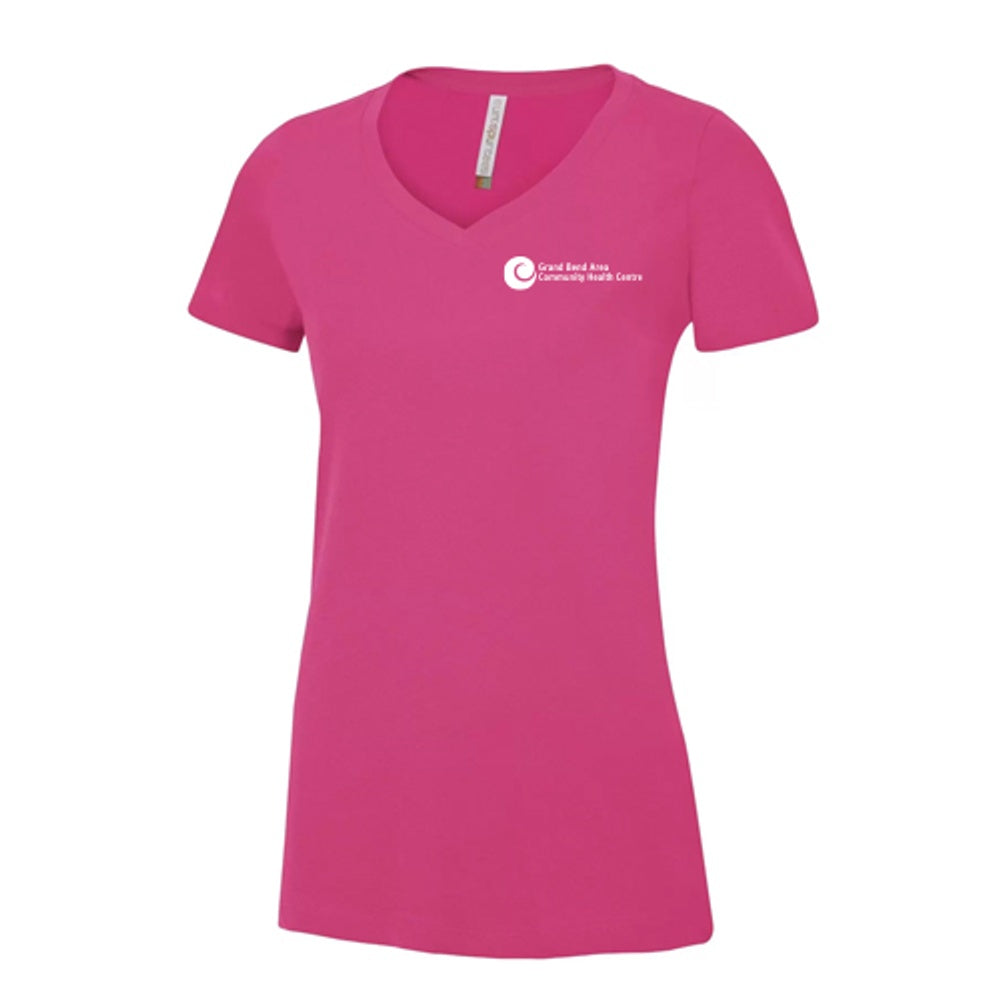 GBACHC - Ring Spun Cotton Ladies V-Neck T-Shirt